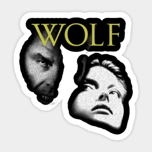 90s Movie Horror Wolf Sticker